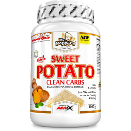 Amix Sweet Potato Clean Carbs 1 Kg - Süßkartoffelmehl in Pulverform, reich an Kohlenhydraten / Ideal für Smoothies und Rezepte