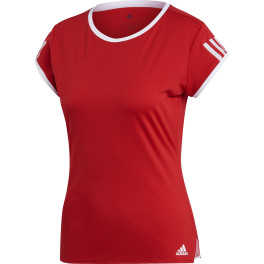 Adidas Camiseta Club 3 Str Mujer Rojo - Blanco