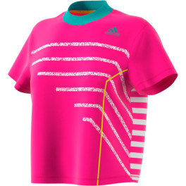 Adidas Camiseta Seasonal Shock Mujer Rosa