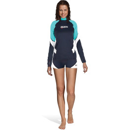 Mares Camiseta Termica Loose Fit L/s Aguamarina Mujer