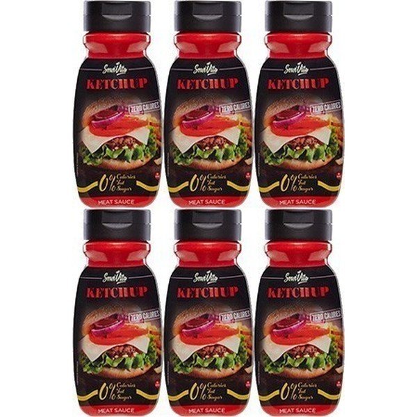 Servivita Salsa Ketchup Sin Calorías 6 Botes x 320 Mililitros
