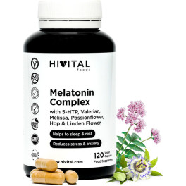 Hivital Melatonina Complex  120 Cápsulas Veganas Para 4 Meses