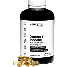 Hivital Omega 3 2000 Mg  200 Perlas Para Más De 3 Meses