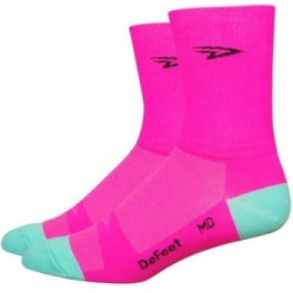 Defeet Aireator 5" D-logo Hi-vis Pink - Calcetines