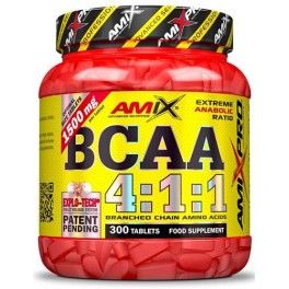 Amix Pro BCAA 4:1:1 300 tabs - Contribui para a Recuperação Muscular + Contém Aminoácidos Essenciais