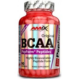 Amix PepForm BCAA 90 caps - Favorece la Recuperación Muscular, Contiene Aminoácidos Esenciales / Rápida Absorción