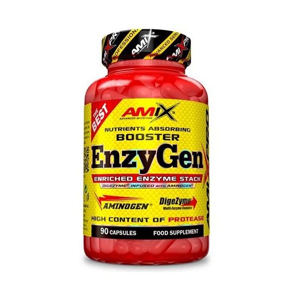 Amix Pro EnzyGen Booster 90 caps - Prend en charge les fonctions digestives / Contient DigeZyme et Aminogen