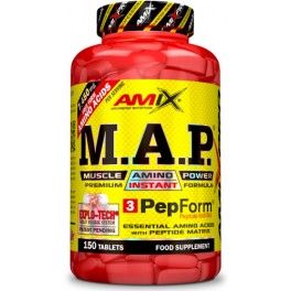 Amix Pro M.A.P. Muscle Amino Power 150 compresse - Composto da aminoacidi essenziali + peptidi PepForm Matrix / Senza grassi e senza zucchero