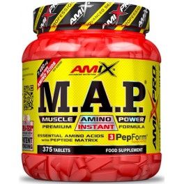 Amix Pro M.A.P. Muscle Amino Power 375 Tabletas - Aminoácidos Esenciales Sin Grasa ni Azúcar