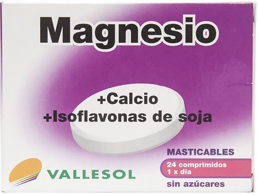 Vallesol Magnesio + Calcio + Isoflavona de Soja 24 comp Vallesol Magnesio + Calcio + Isoflavona de Soja 24 comp