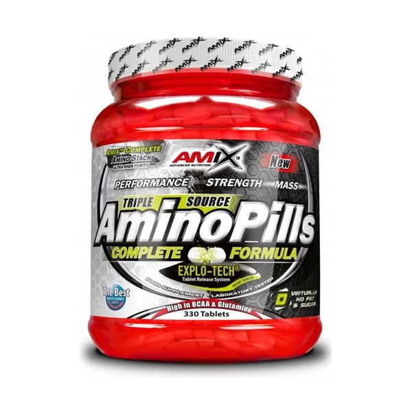 Amix Amino Pills 330 tabl - À base de aminoácidos puros com alta concentração / Explo-Tech