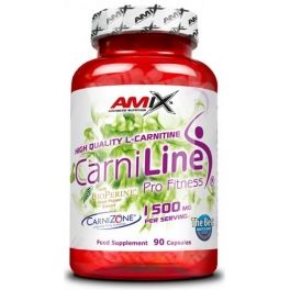 Amix CarniLine 90 Kapseln - Trägt zur Fettverbrennung bei + Enthält L-Carnitin