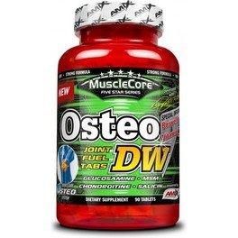 Amix MuscleCore Osteo DW 90 compresse - Contribuisce alla protezione delle articolazioni / Contiene glucosamina e vitamina C