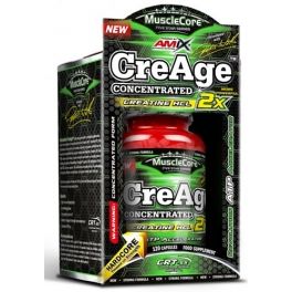 AMIX MuscleCore CreAge Concentrated 120 Capsules - Formule avec chlorhydrate de créatine - Augmente la force et l'endurance