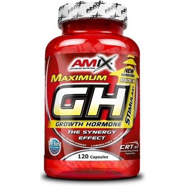 AMIX GH 120 Cápsulas - Suplemento Esportivo - Contém L-Arginina - Potencializa o Desenvolvimento de Massa Muscular