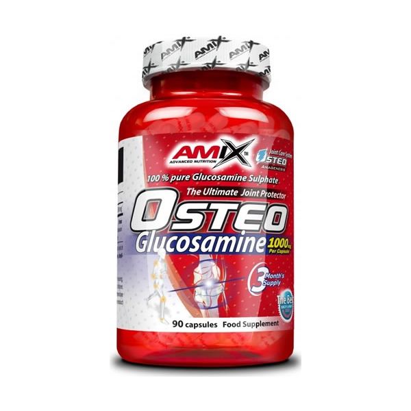 Amix Osteo Glucosamine 1000mg 90 Caps - 100% Sulfato de Glucosamina - Ayuda a Proteger las Articulaciones