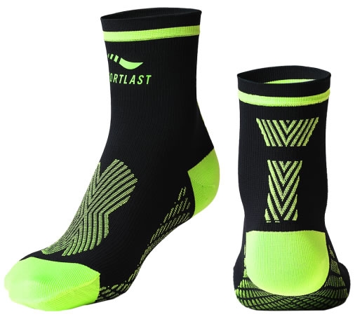 Sportlast Calcetín de Compresión Pro Running Kibo Negro-Amarillo Sportlast Calcetín de Compresión Pro Running Kibo Negro-Amarillo