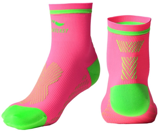 Sportlast Calcetín de Compresión Pro Running Kibo Coral-Verde Sportlast Calcetín de Compresión Pro Running Kibo Coral-Verde