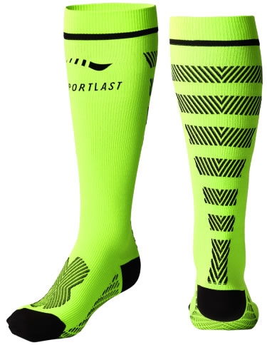Sportlast Calcetin de Compresion Largo Pro Running Everest Amarillo-Negro Sportlast Calcetin de Compresion Largo Pro Running Everest Amarillo-Negro