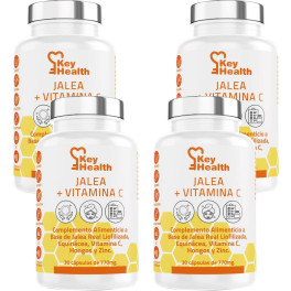 Key Health  Pack 4 Jaleas Reales Con Vitamina C Y Equinácea  Con Zinc Para Mayor Fuerza Y Energía  Refuerza El Sistema Inmune