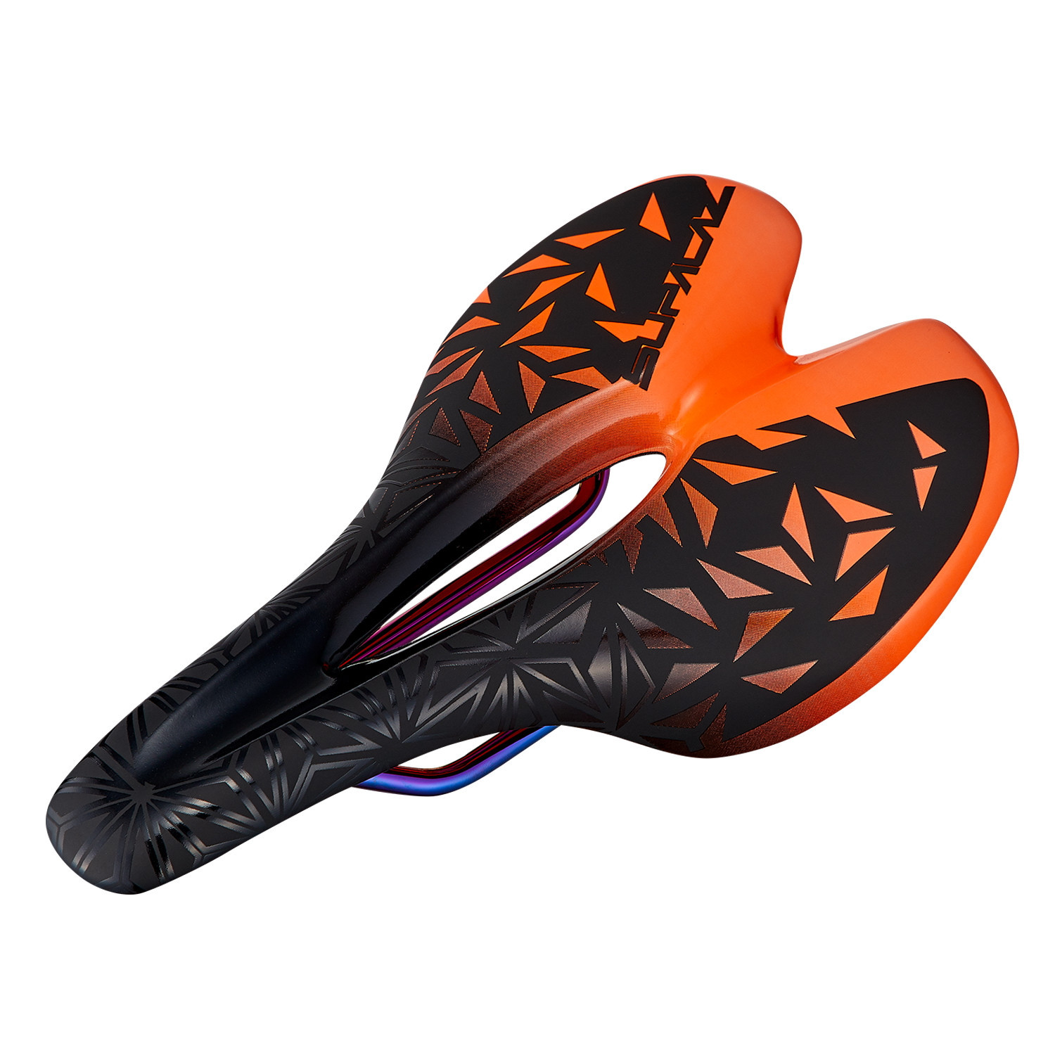 Supacaz Ignite Ti Saddle Neon Orange 143mm Supacaz Ignite Ti Saddle Neon Orange 143mm