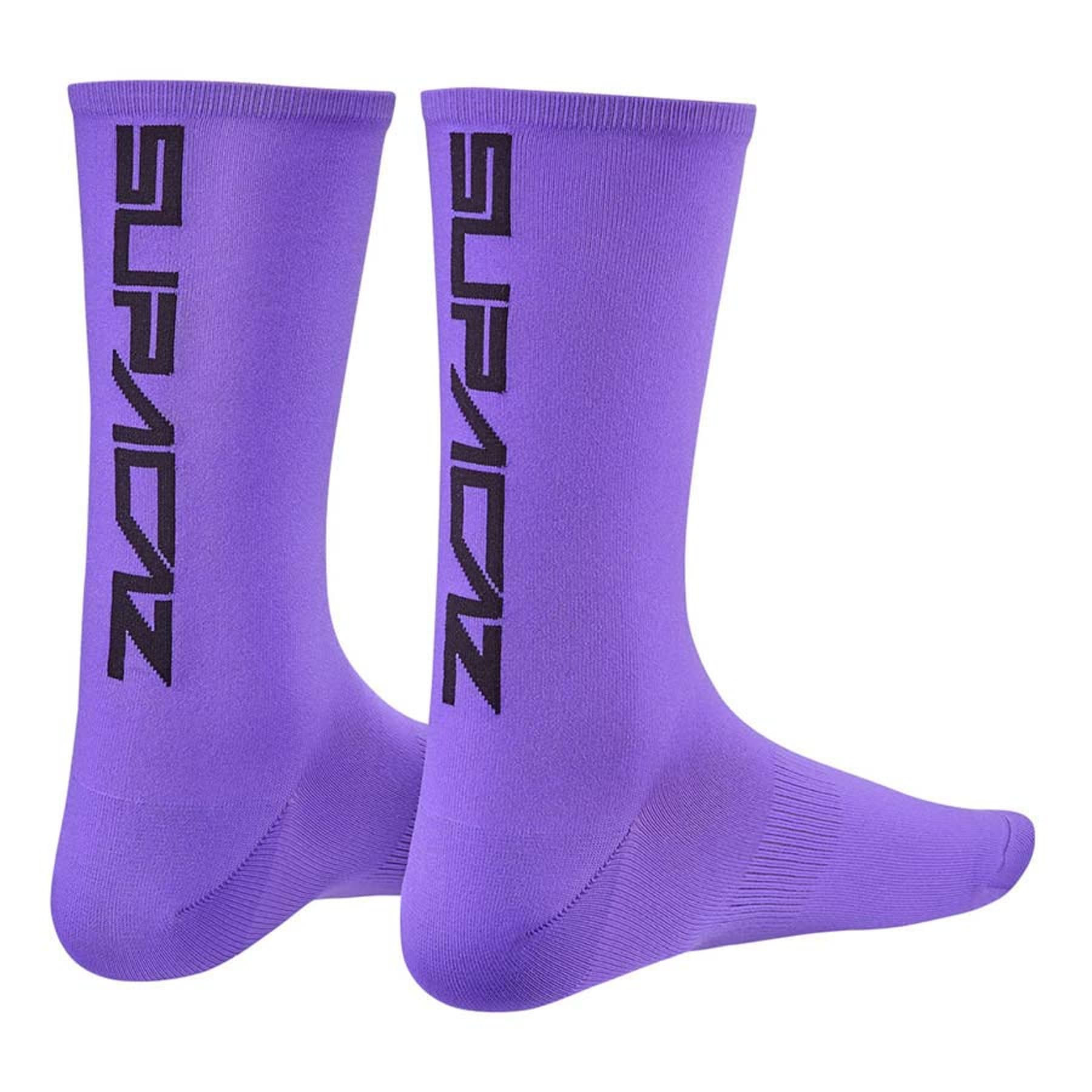Supacaz Socks Neon Purple And Black Supacaz Socks Neon Purple And Black