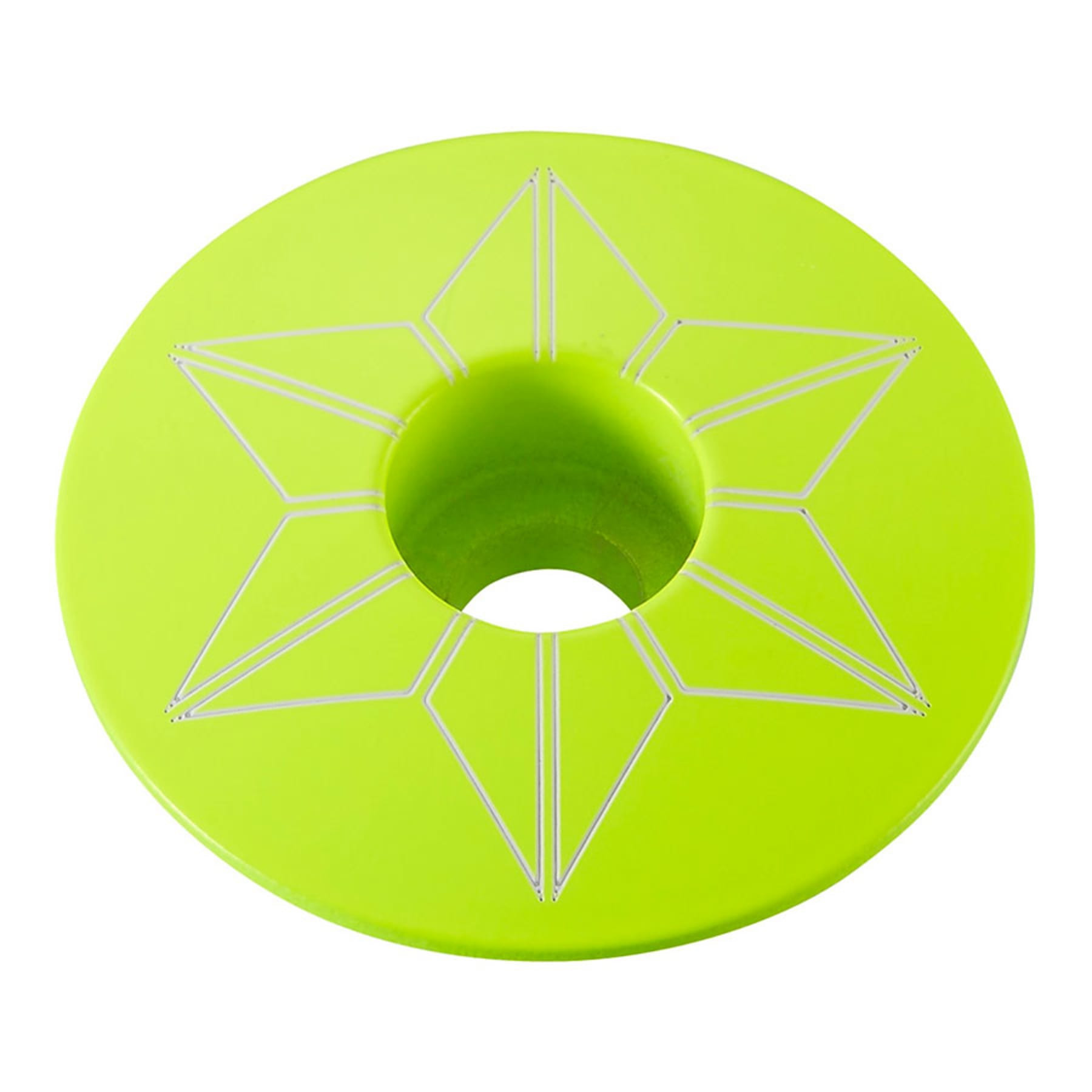 Supacaz Star Capz Neon Yellow (powder Coated) Supacaz Star Capz Neon Yellow (powder Coated)