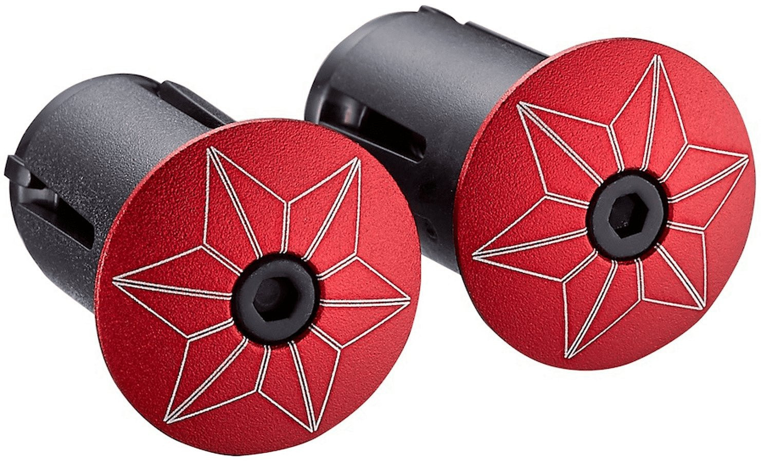 Supacaz Star Plugz Red (anodized) Supacaz Star Plugz Red (anodized)