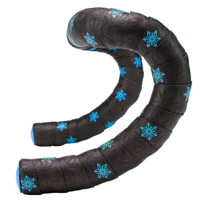 Supacaz Super Sticky Kush Galaxy Neon Blue Print W/ Ano Blue Plugs Supacaz Super Sticky Kush Galaxy Neon Blue Print W/ Ano Blue Plugs