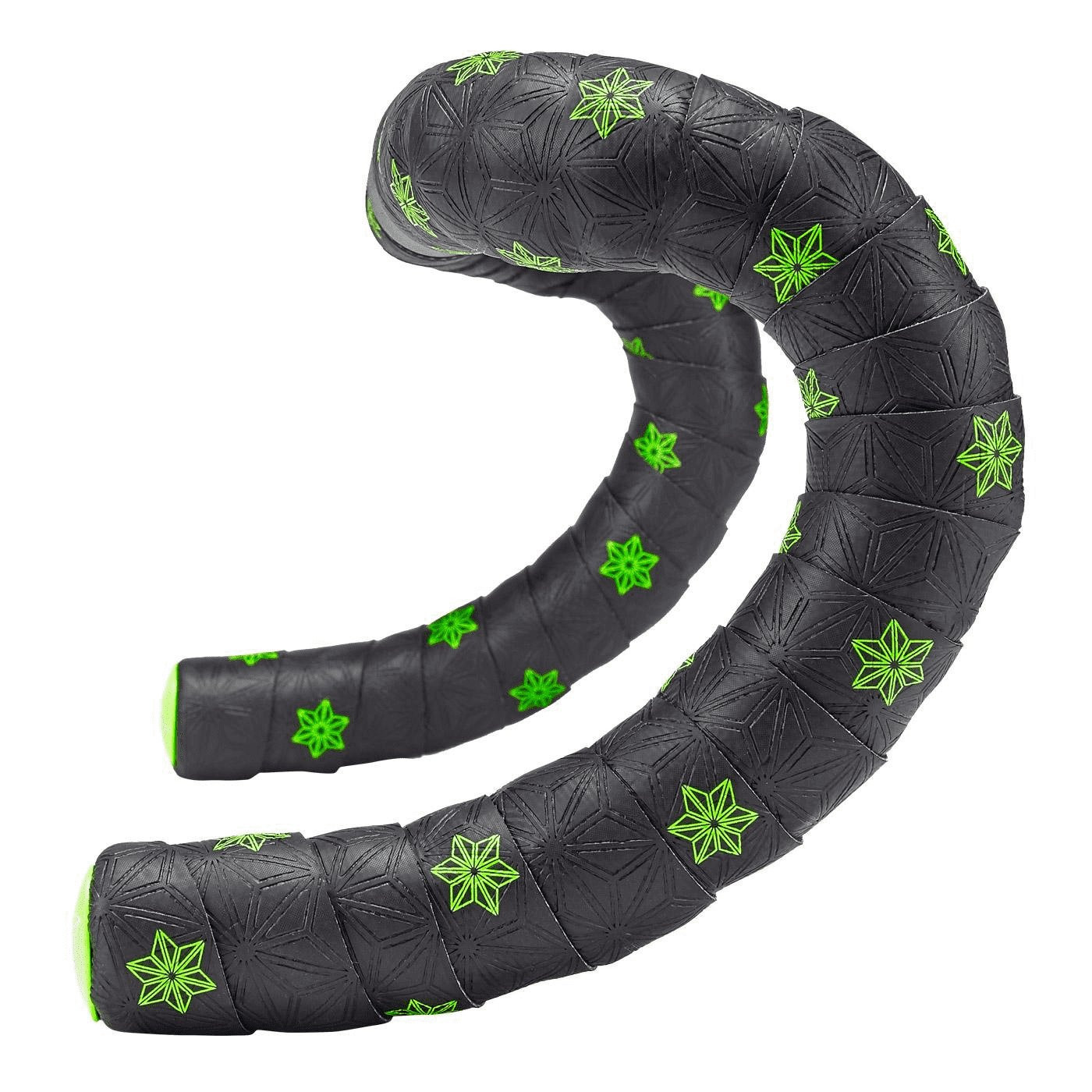 Supacaz Super Sticky Kush Galaxy Neon Green Print W/ Neon Green Plugs Supacaz Super Sticky Kush Galaxy Neon Green Print W/ Neon Green Plugs