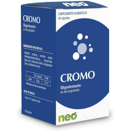 Neo - Cromo Oligoelementos 50 Cápsulas - Ayuda a Estimular la Síntesis de los Ácidos Grasos