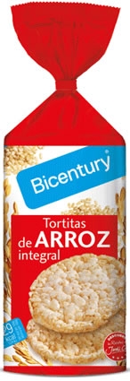 Bicentury Tortitas de Arroz Integral 130 gr Bicentury Tortitas de Arroz Integral 130 gr