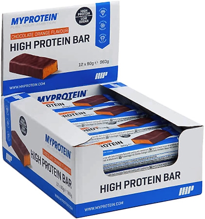 MyProtein Barritas High Protein Bar 12 barritas x 80 gr MyProtein Barritas High Protein Bar 12 barritas x 80 gr