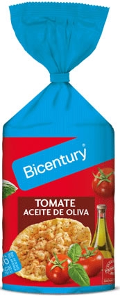 Bicentury Tortitas de Maiz Tomate y Aceite de Oliva 123,5 gr Bicentury Tortitas de Maiz Tomate y Aceite de Oliva 123,5 gr