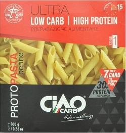 CiaoCarb ProtoPasta Penne - Macarrones Stage 1 300 gr CiaoCarb ProtoPasta Penne - Macarrones Stage 1 300 gr