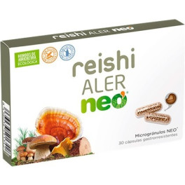 Neo Reishi - Aler 30 Cápsulas - Complemento Alimenticio Que Reduce los Síntomas de la Alergia - A Base de Hongos Ecológicos