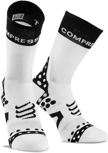 Compressport Calcetines Pro Racing Socks Bike 12g Ultra Light Blanco-Negro Compressport Calcetines Pro Racing Socks Bike 12g Ultra Light Blanco-Negro