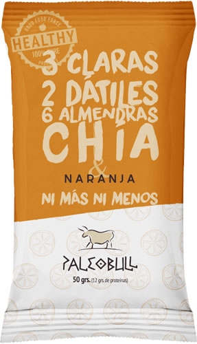 Paleobull Barrita de Chia y Naranja 1 barrita x 50 gr Paleobull Barrita de Chia y Naranja 1 barrita x 50 gr