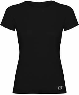 Bulevip Camiseta Manga Corta Mujer - Negra Bulevip Camiseta Manga Corta Mujer - Negra
