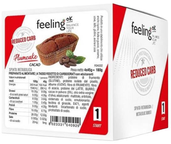 FeelingOk PlumCake Bizcocho Proteico Start 180 gr FeelingOk PlumCake Bizcocho Proteico Start 180 gr