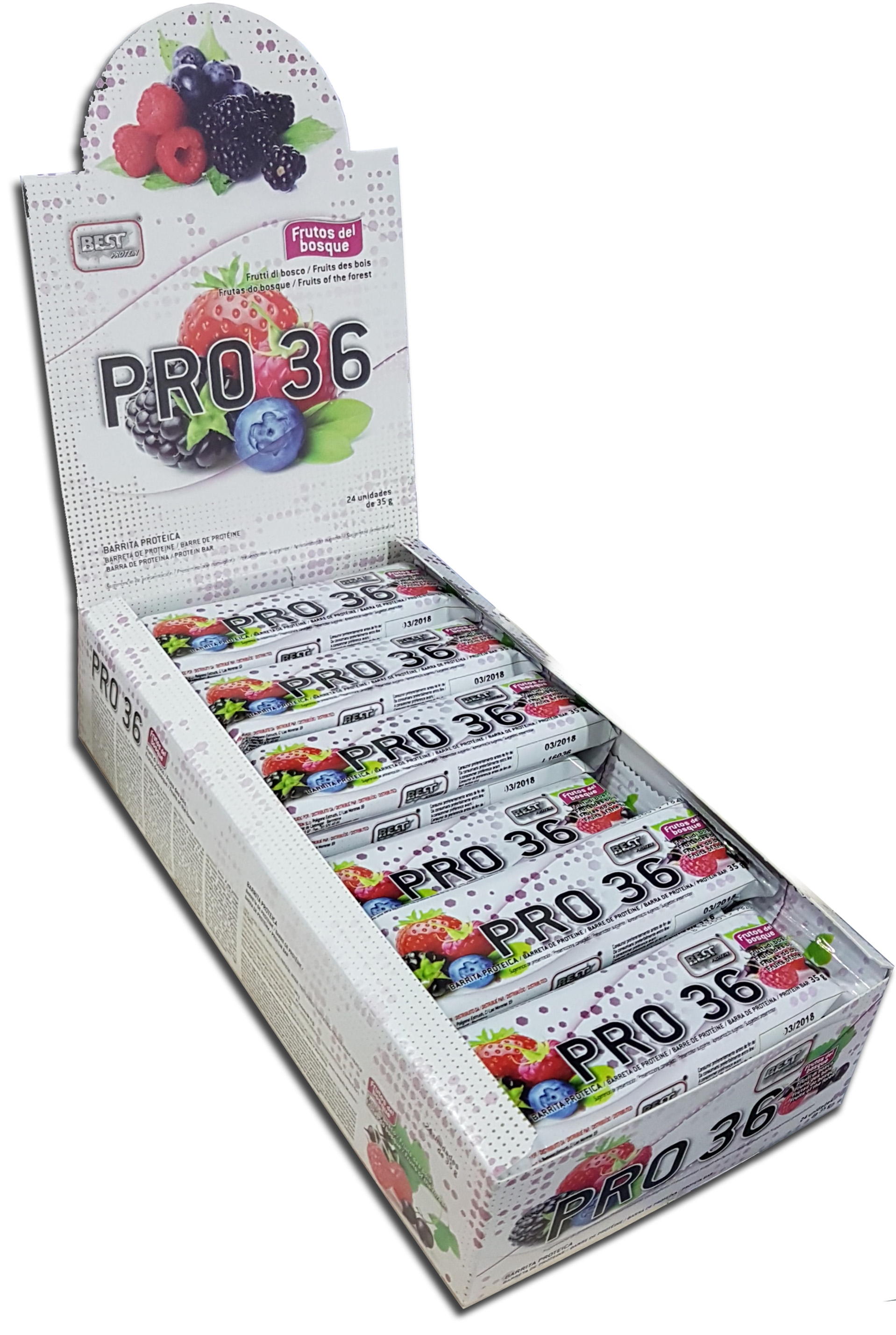 Best Protein Pro 36 24 barritas x 35 gr Best Protein Pro 36 24 barritas x 35 gr
