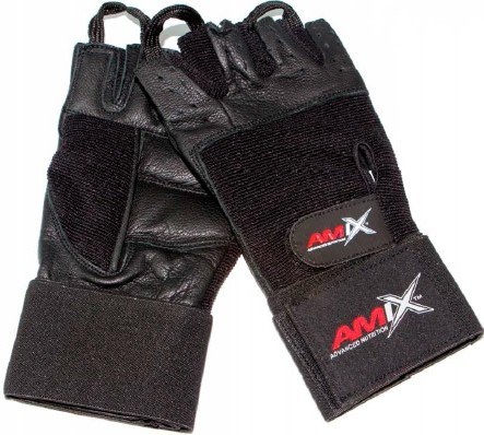 Amix Guantes de Muñequera BodyBuilding Gloves - Negro Amix Guantes de Muñequera BodyBuilding Gloves - Negro