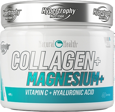 Hypertrophy Nutrition Natural Health Collagen + Magnesium + Vitamin C + Hyaluronic Acid 400 gr Hypertrophy Nutrition Natural Health Collagen + Magnesium + Vitamin C + Hyaluronic Acid 400 gr