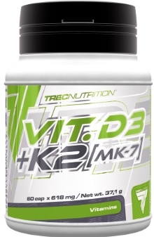 Trec Nutrition Vit. D3 + K2 (MK-7) 60 caps Trec Nutrition Vit. D3 + K2 (MK-7) 60 caps