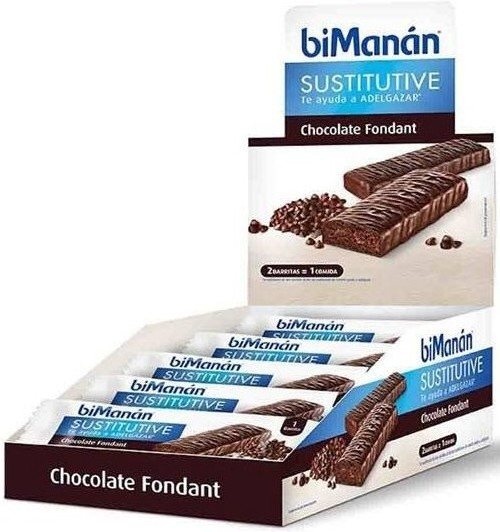 BiManan Barrita Sustitutive Chocolate Fondant 24 barritas x 40 gr BiManan Barrita Sustitutive Chocolate Fondant 24 barritas x 40 gr