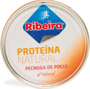 Ribeira Proteína Natural Pechuga de Pollo al Natural 160 gr Bajo en Sal Ribeira Proteína Natural Pechuga de Pollo al Natural 160 gr Bajo en Sal