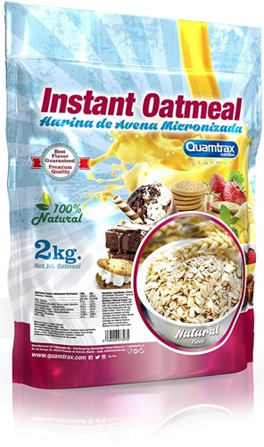 Quamtrax Instant Oatmeal - Harina de Avena 2 kg Quamtrax Instant Oatmeal - Harina de Avena 2 kg