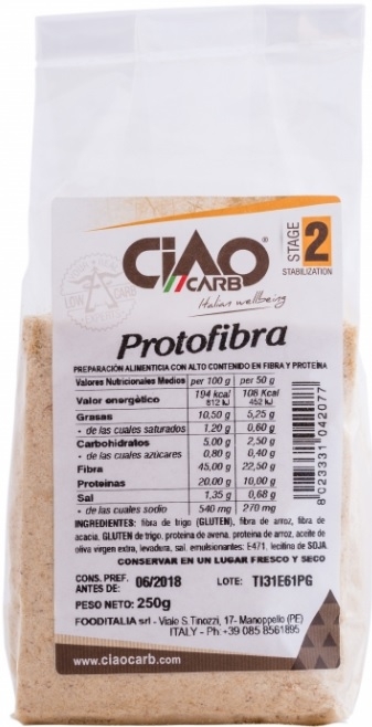 Ciao Carb ProtoFibra 250 gr Ciao Carb ProtoFibra 250 gr