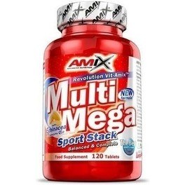 Amix Multi Mega Stack 120 Tabletten (Multivitamin) - Liefert Energie und verbessert die körperliche Leistungsfähigkeit