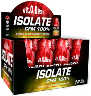 VitOBest Isolate CFM 100% Monodosis 12 botellas x 30 gr VitOBest Isolate CFM 100% Monodosis 12 botellas x 30 gr